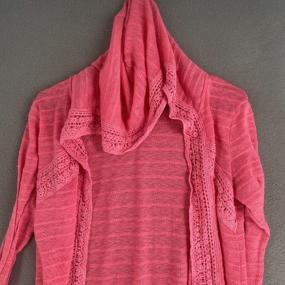 Maurices Cardigan Sweater Womens Medium 3/4 Sleeve Bohemian BOHO Style Open - Picture 4 of 10